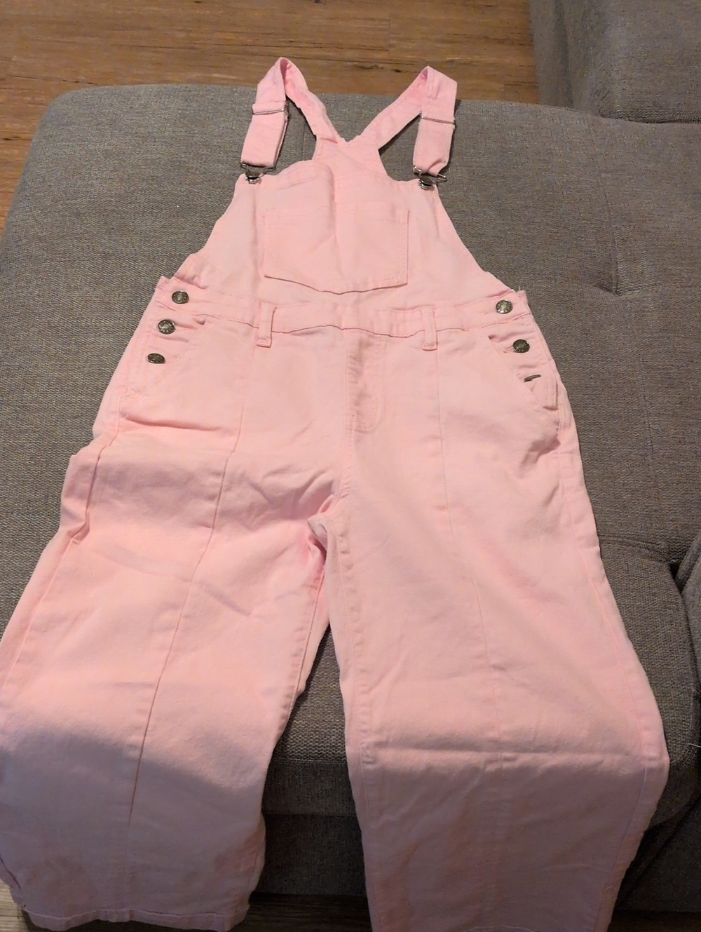 Women's Pink Cotton Bib Jumpsuit Overalls